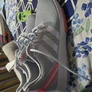 Adidas Women's Athletic Shoes in Gray and Pink